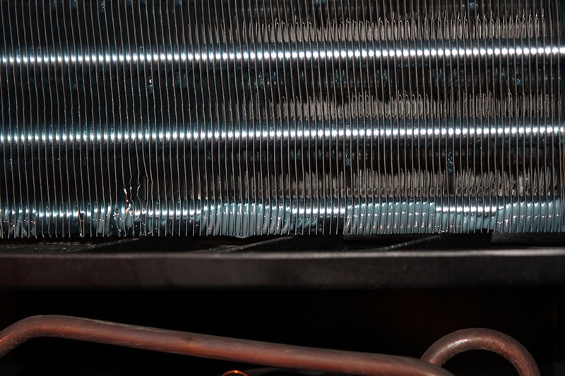 Frozen AC coils.