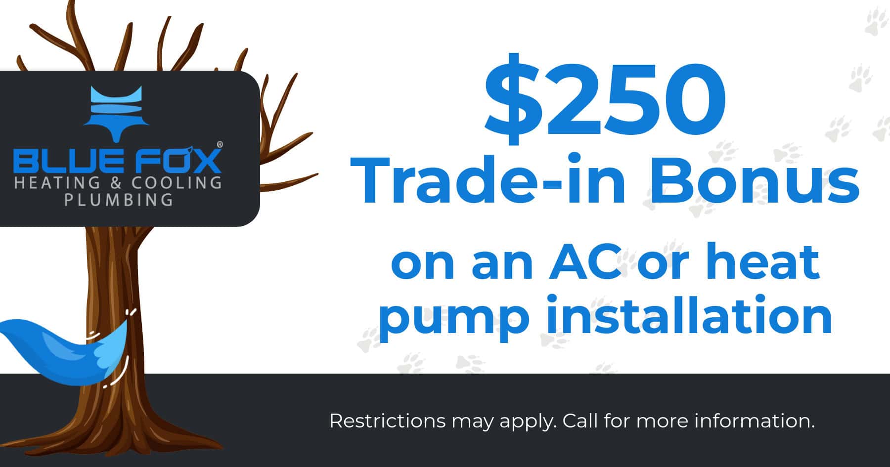 0 trade in bonus on an AC or heat pump installation