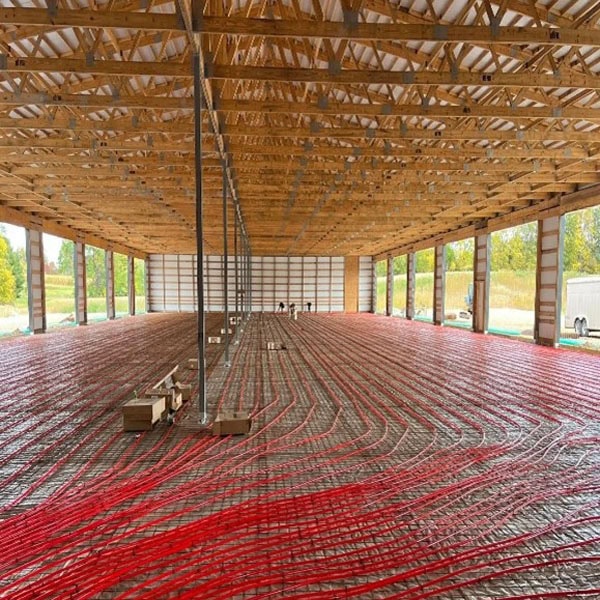 Residential New Construction HVAC Installation.